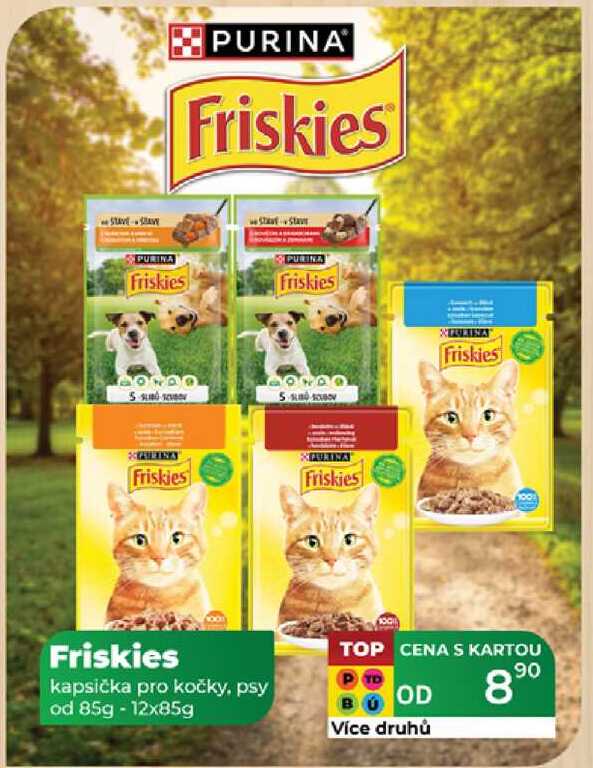 Friskies kapsička pro kočky, psy od 85g - 12x85g 