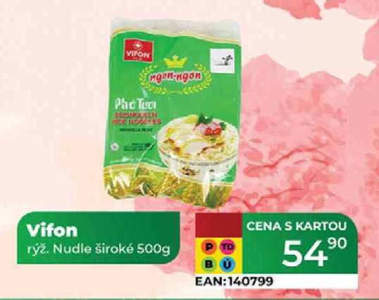 Vifon rýž. Nudle široké 500g 
