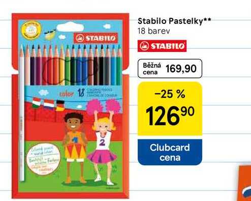 Stabilo Pastelky, 18 barev 
