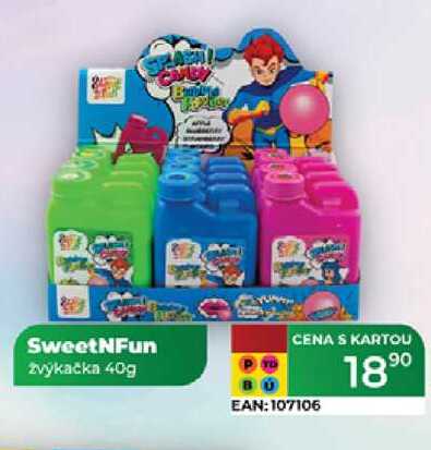 SweetNFun zvýkačka 40g 