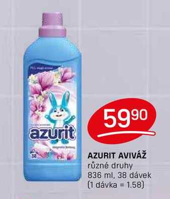 AZURIT AVIVÁŽ různé druhy 836 ml, 38 dávek 