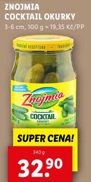 ZNOJMIA COCKTAIL OKURKY, 340 g