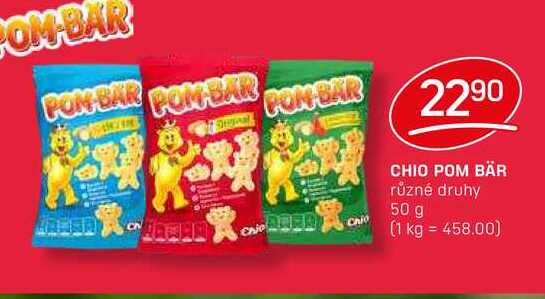 CHIO POM BÄR různé druhy 50 g 