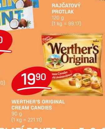 WERTHER'S ORIGINAL CREAM CANDIES 90g