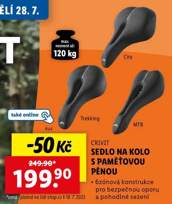 SEDLO NA KOLO S PAMĚŤOVOU PĚNOU 