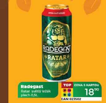 Radegast plech 0.5L  