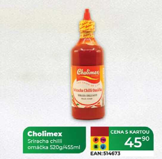 Cholimex Sriracha chilli omáčka 520g/455ml  