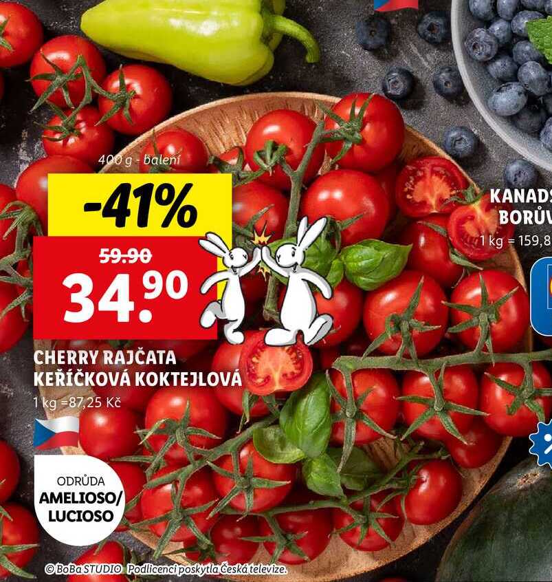 CHERRY RAJČATA KEŘÍČKOVÁ KOKTEJLOVÁ, 400 g