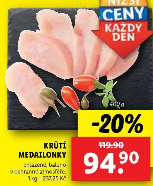 KRŮTÍ MEDAILONKY, 400 g