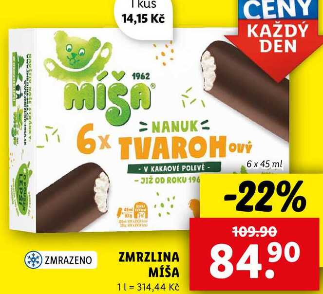 ZMRZLINA MÍŠA, 6x 45 ml