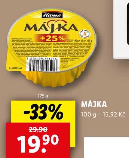 MÁJKA, 125 g