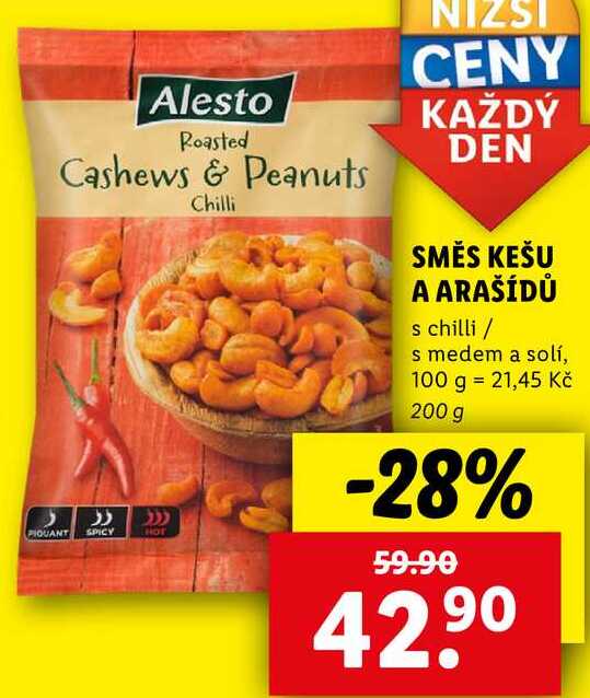 SMĚS KEŠU A ARAŠÍDŮ, 200 g