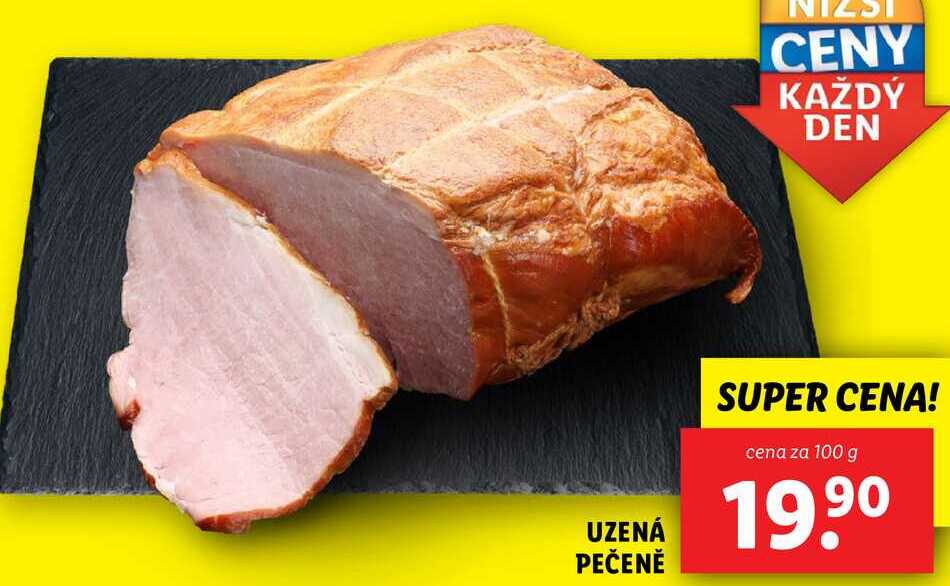 UZENÁ PEČENĚ, cena za 100 g