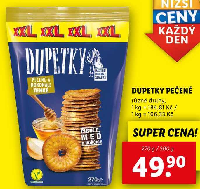 DUPETKY PEČENÉ, 270 g/300 g 