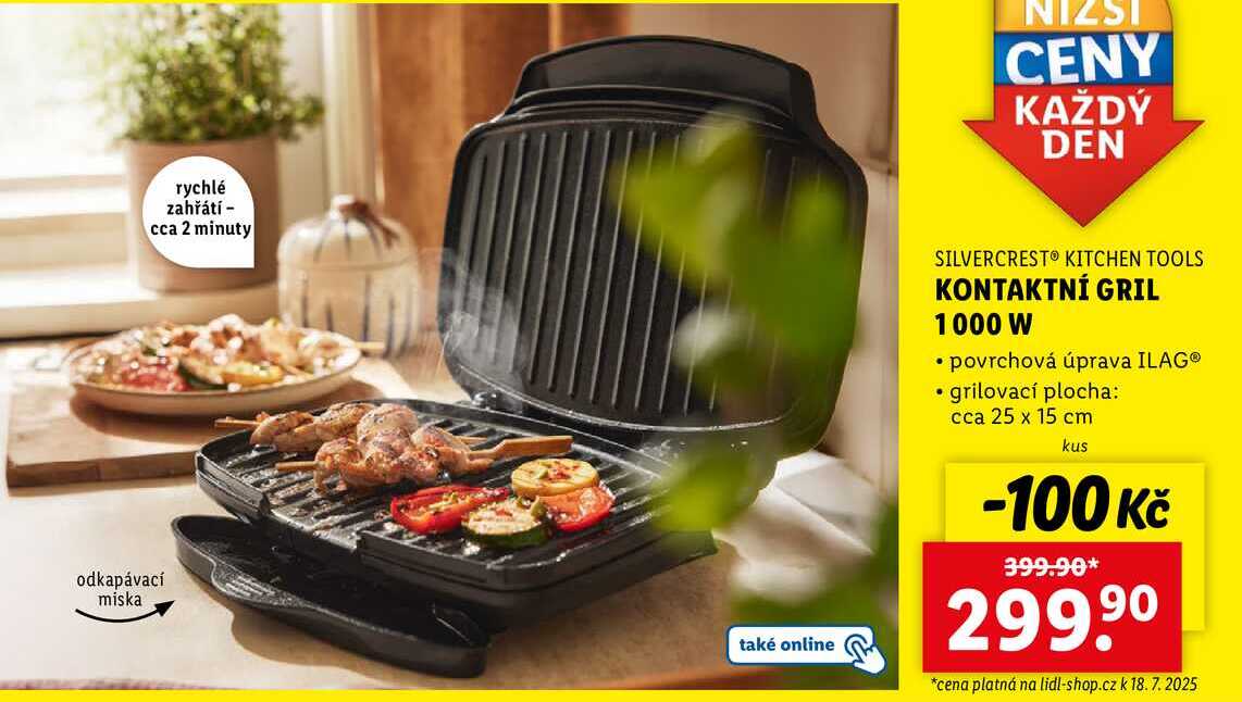 KONTAKTNÍ GRIL 1000 W
