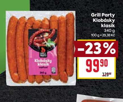 Grill Party Klobásky klasik 340 g