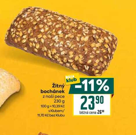 Žitný bochánek z naší pece 230 g 