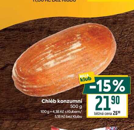 Chléb konzumní 500 g 