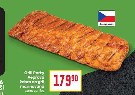Grill Party Vepřová žebra na gril marinovaná cena za 1kg