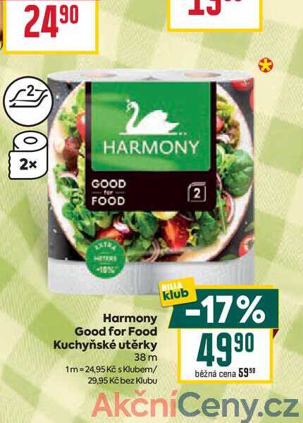 Harmony Good for Food Kuchyňské utěrky 38m