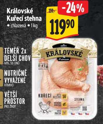 Královské Kuřecí stehna, 1 kg