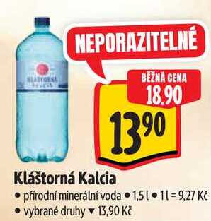 Kláštorná Kalcia, 1,5 l