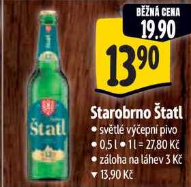 Starobrno Štatl, 0,5 l