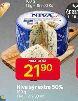Niva sýr extra 50% 100 g 