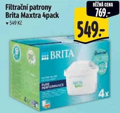 Filtrační patrony Brita Maxtra 4pack