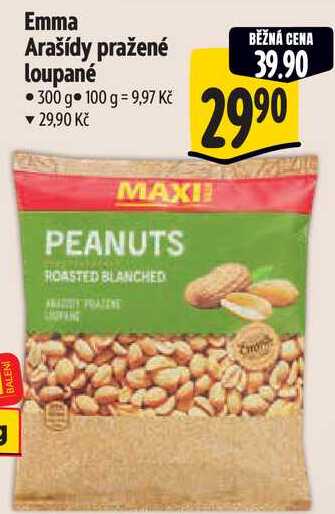 Emma Arašídy pražené loupané, 300 g