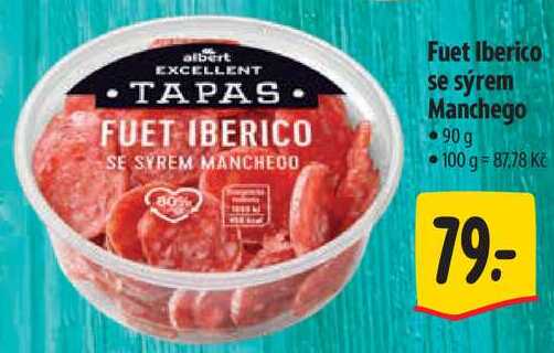 Fuet Iberico se sýrem Manchego, 90 g 