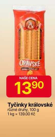 Tyčinky královské různé druhy, 100 g