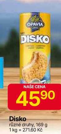 Opavia Disko sušenky 169g, vybrané druhy