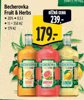 Becherovka Fruit & Herbs, 0,5 l