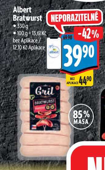 Albert Bratwurst 330 g 