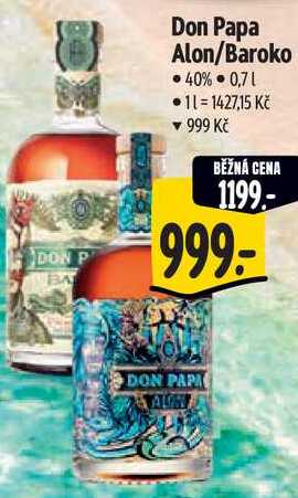 Don Papa Alon/Baroko, 0,7 l