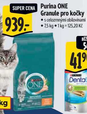 Purina ONE Granule pro kočky, 7,5 kg