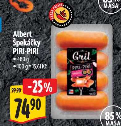 Albert Spekáčky PIRI-PIRI 480 g 