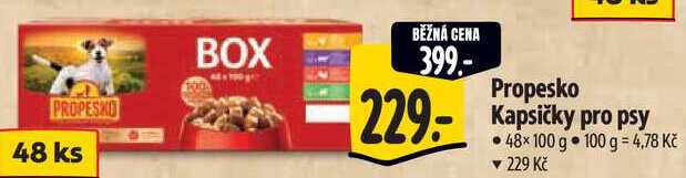Propesko Kapsičky pro psy, 48x 100 g
