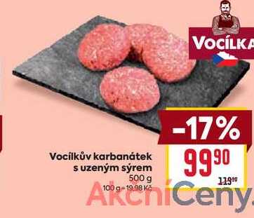 Vocílkův karbanátek s uzeným sýrem 500 g