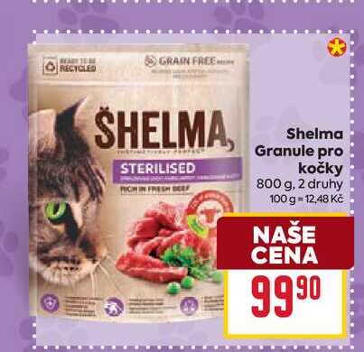 Shelma Granule pro kočky 800 g