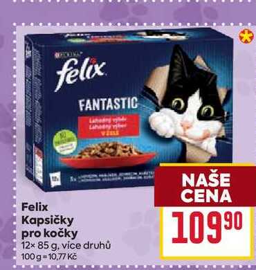 Felix Kapsičky pro kočky 12x 85 g