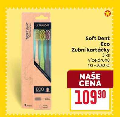 Soft Dent Eco Zubní kartáčky 3 ks