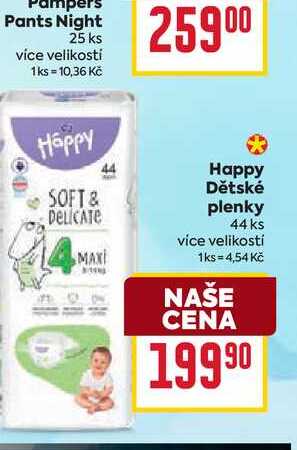 Happy Dětské plenky 44 ks