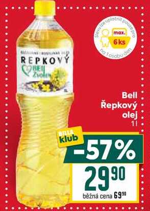 Bell Řepkový olej 1l
