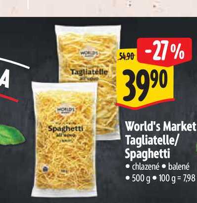   World's Market Tagliatelle/ Spaghetti  500 g