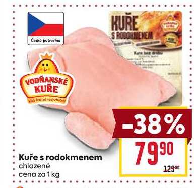 Kuře s rodokmenem chlazené cena za 1 kg 