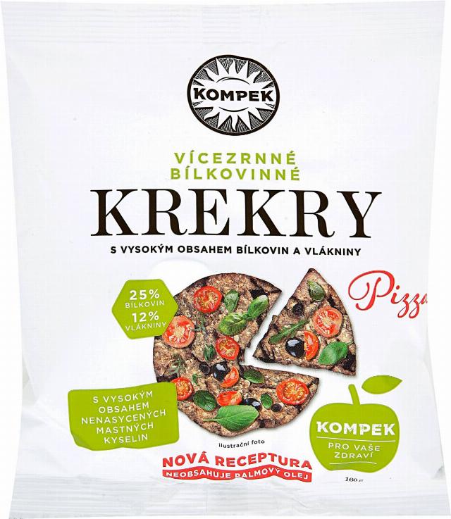 Krekry bílkovinné pizza