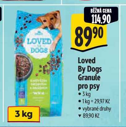  Loved By Dogs Granule pro psy 3 kg  