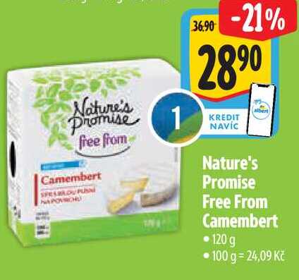  Nature's Promise Free From Camembert 120 g  